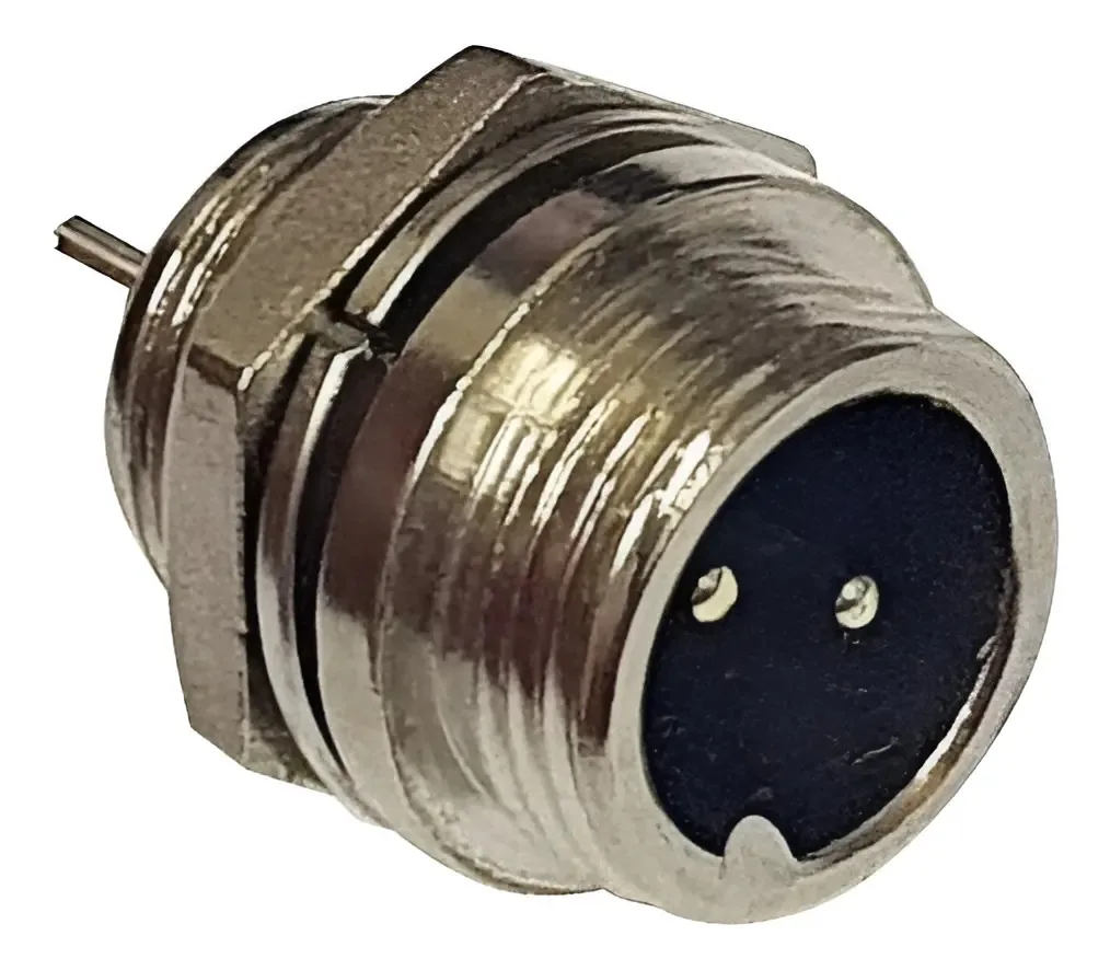 Conector GX20 Macho 10 Pinos Prateado para Hoverboard e Aviação