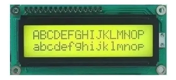 6 Display Lcd 16x2 1602 Back Azul Verde Pic Arduino 1ª Linha