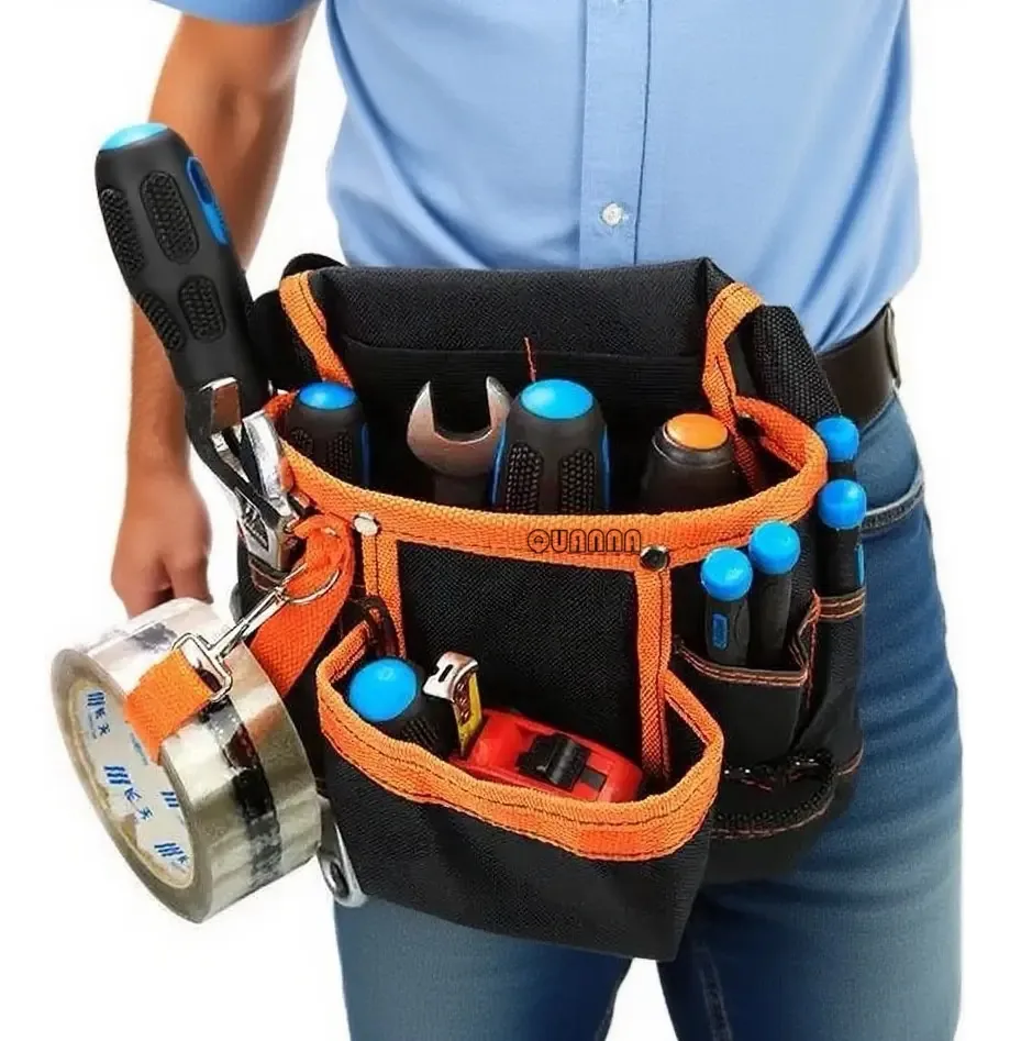 Bolsas de ferramentas Quanna Cinto de ferramentas para eletricistas profissionais de grande capacidade