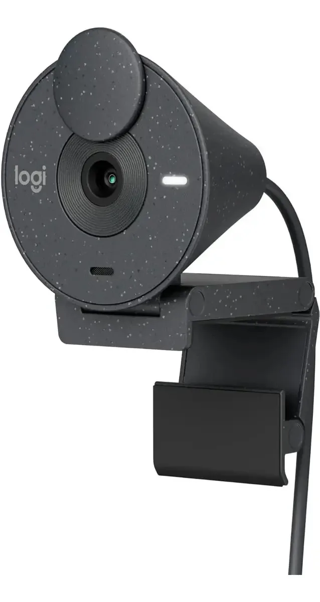 Logitech - Webcam USB C Brio 300 1920x1080p com privacidade