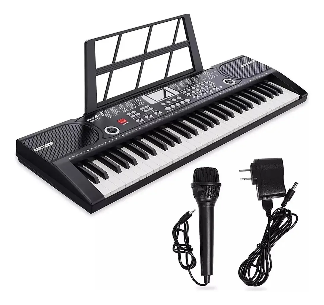 Teclado musical Sunoffer BD-612 61 teclas preto