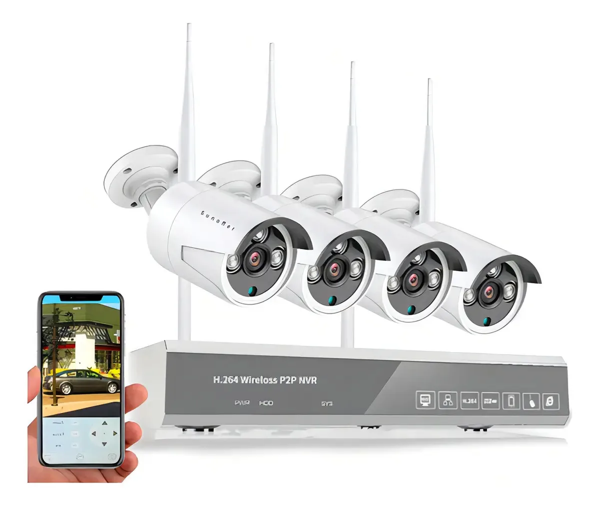 Câmeras de segurança Sunoffer WiFi 1080p DVR 500gb