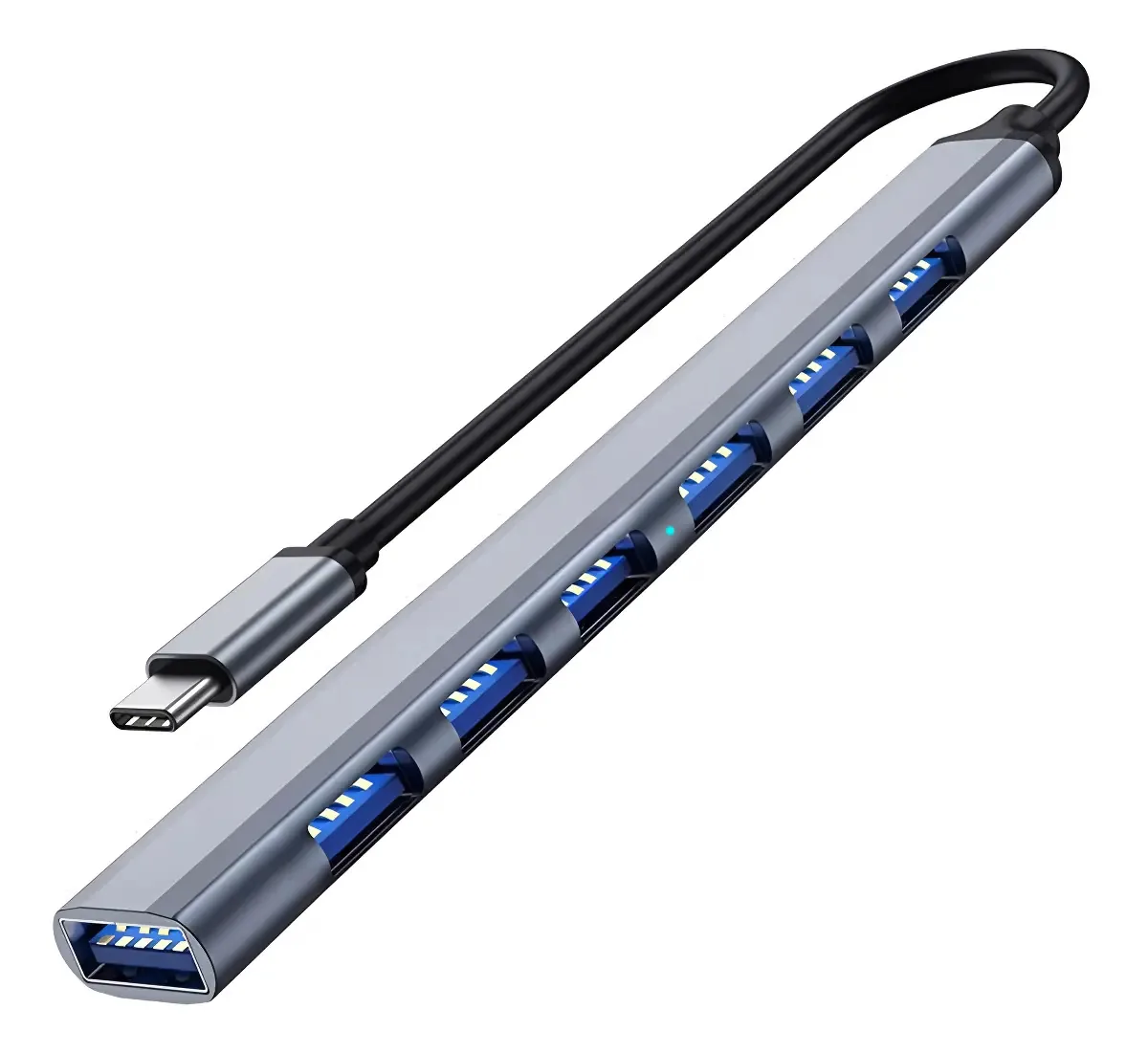 Hub USB C 3.0 com 7 portas, USB C de alumínio Vienon para hub USB