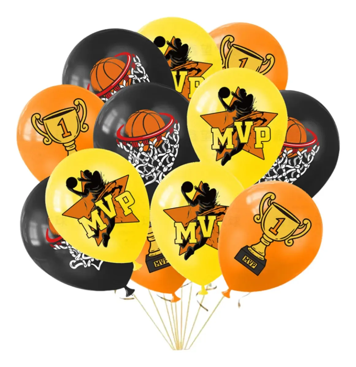 18 balões de basquete, decorações de festa e aniversário
