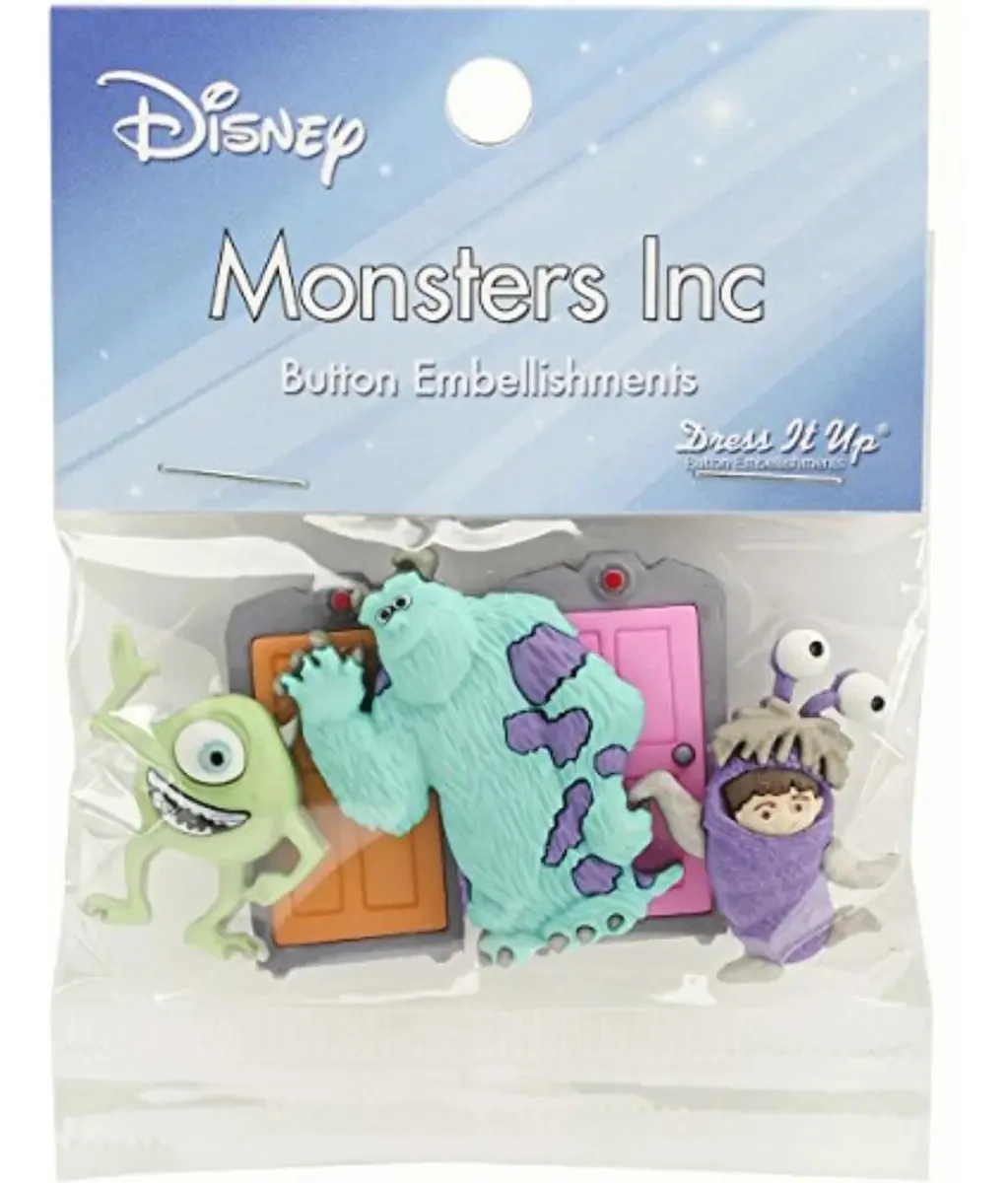 Botões decorativos Dress It Up 7734 Disney, com motivo de