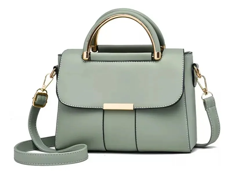 Bolsas de mão e ombro com alça superior para mulheres - bolsa de ombro verde