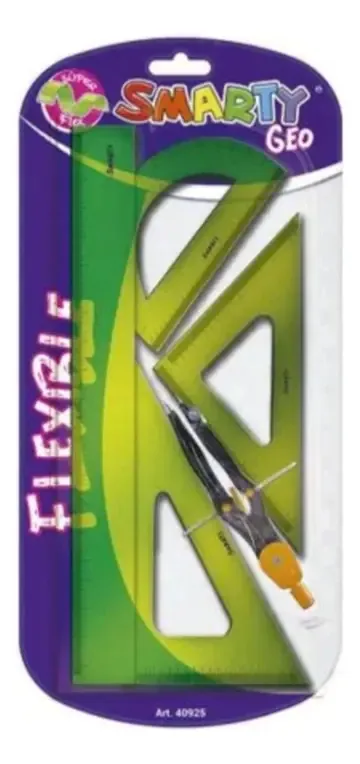 Jogo de geometria flexível escolar