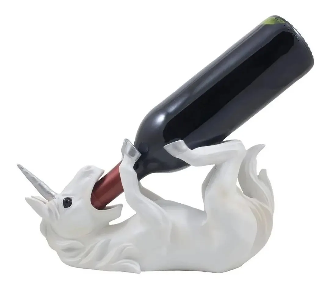 Suportes decorados com porta-garrafas de vinho Magical Unicorn