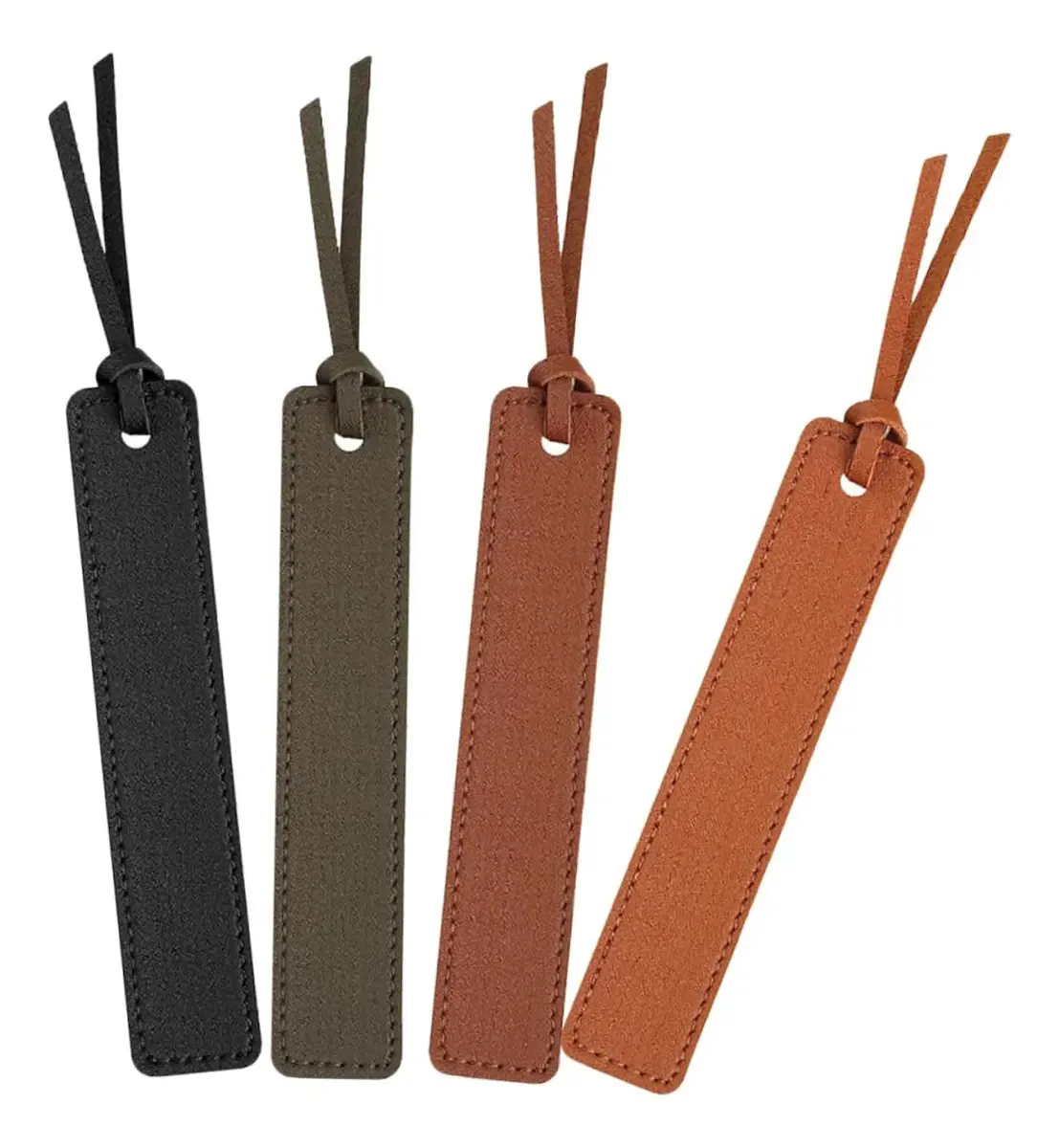 4 Peças Marcador De Couro Com Tassel Para Livros
