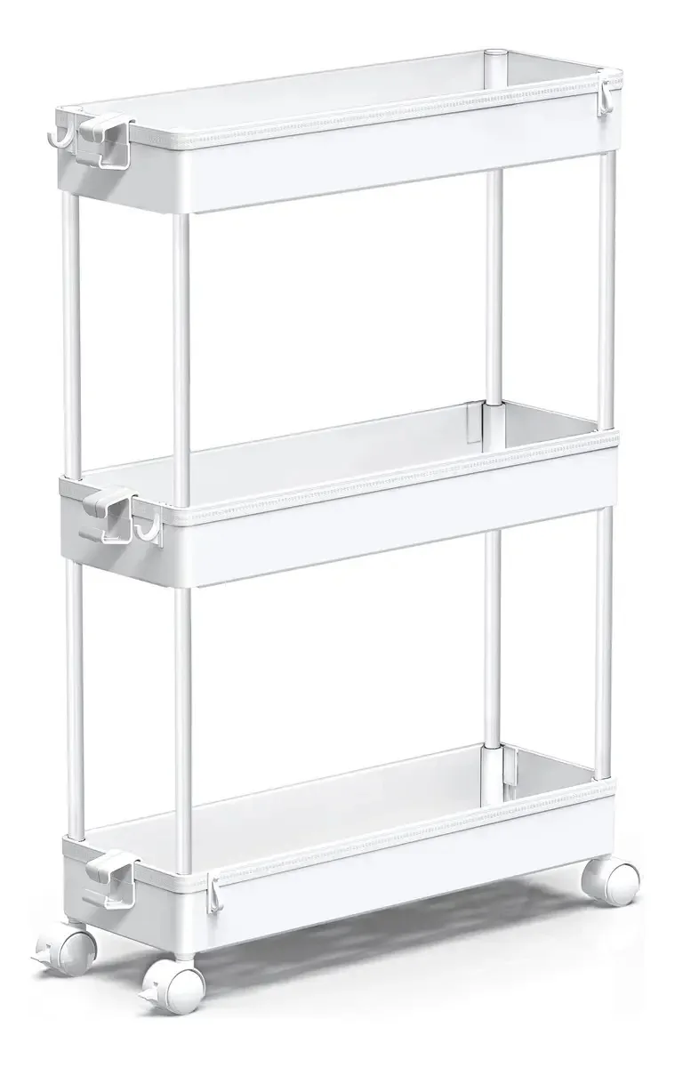 Móveis organizadores de banheiro de plástico branco Spacekeeper Spksc301