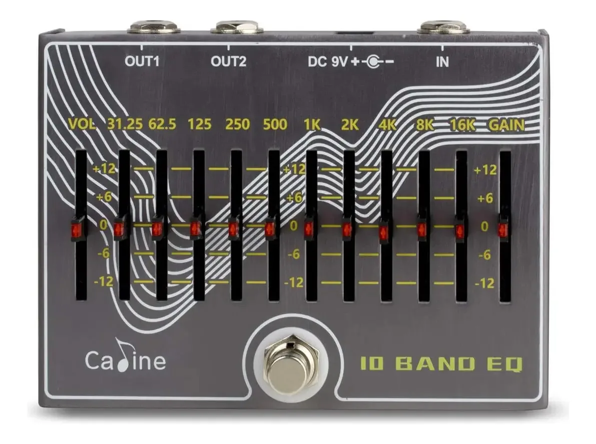 Pedal de efeitos de guitarra Caline Cp-81 de 10 bandas V3.0