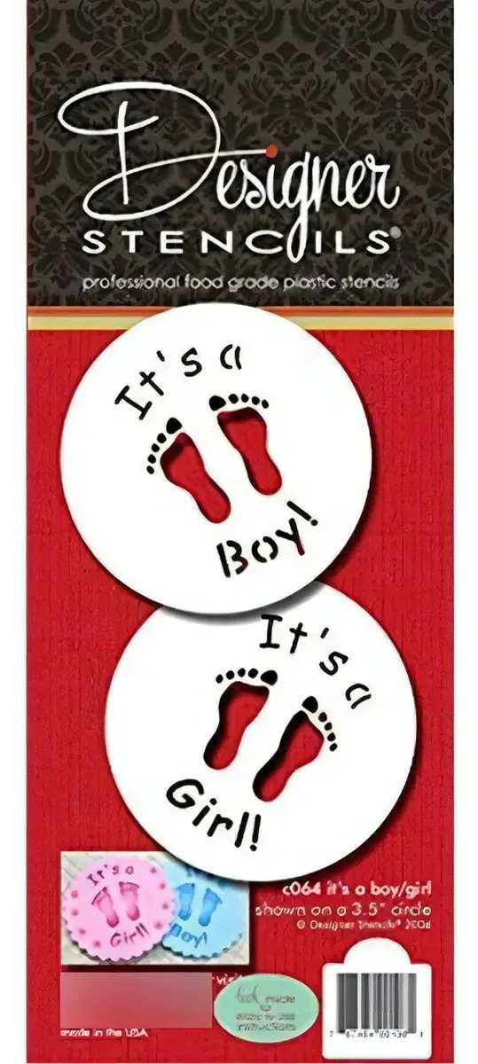 Designer Stencils C064 é um modelo Cookie Boygirl 35