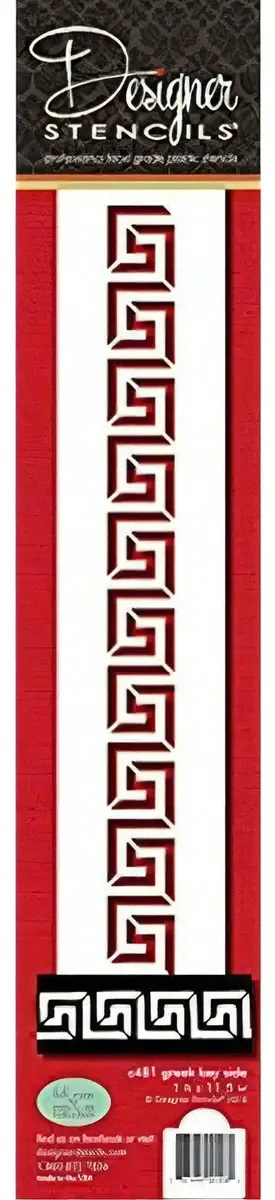 Designer Stencils C481 Greek Key Cake Stencil Beigesemitra