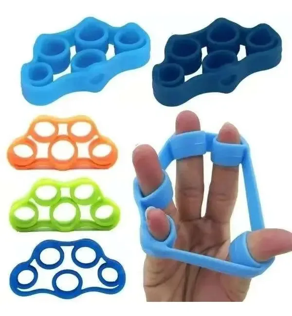 Faixas elásticas para exercícios musculares, resistência aos dedos