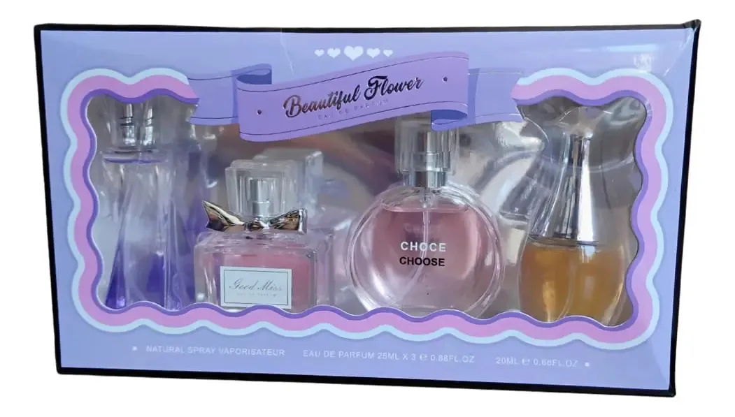 Conjunto de 4 lindos perfumes Flower Lucky Lily