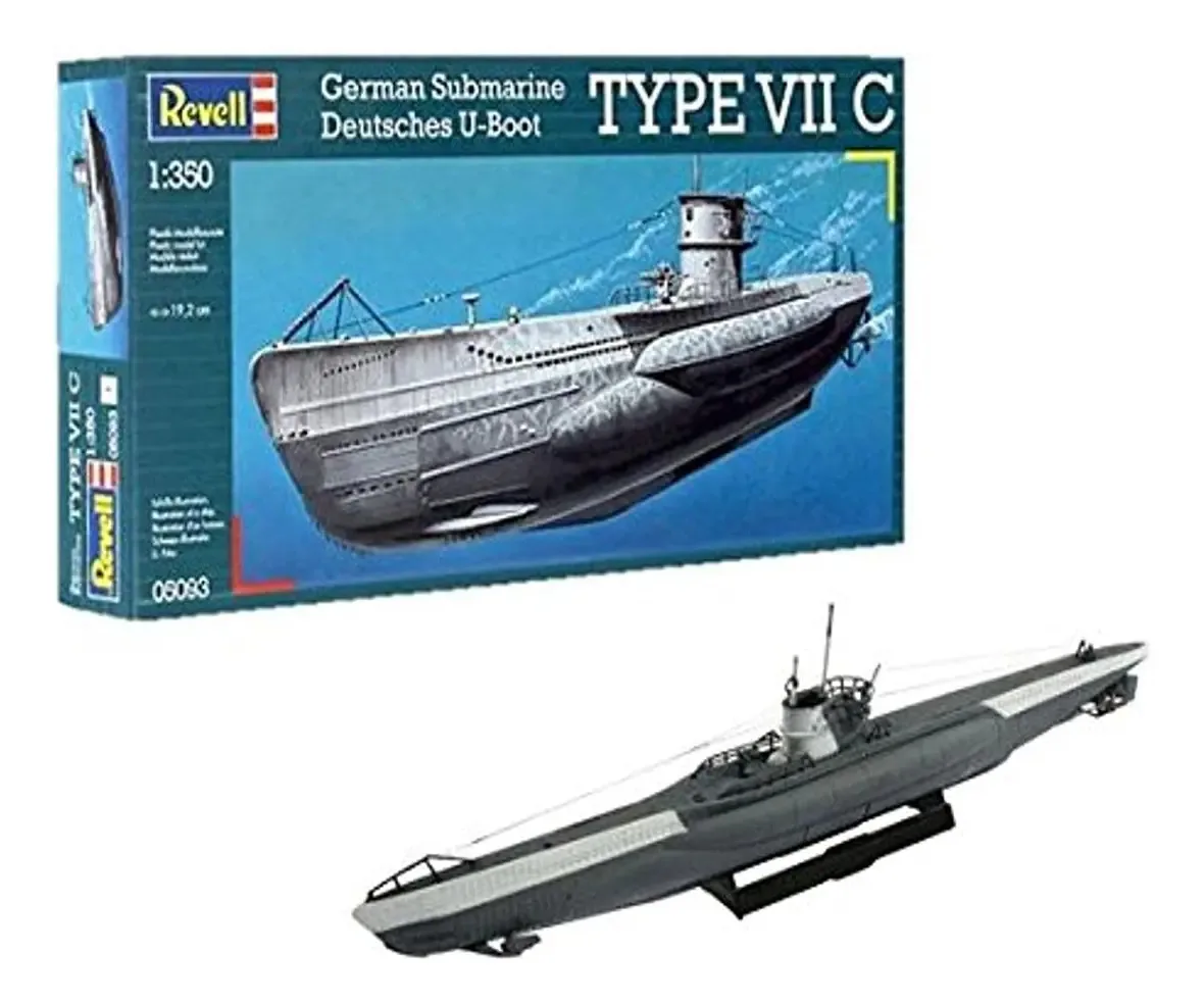Kit Revell Germany 05093 Modelo Viic U-boat Modelo Cinza