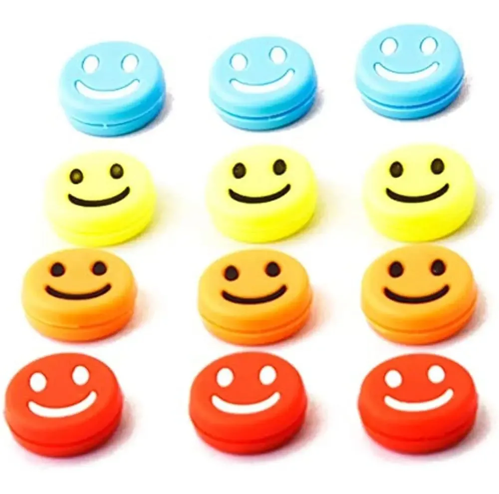 Powerti - Conjunto de Amortecedores de Vibração para Tênis, 12 Unidades, para Cordas de Tênis, Alta Qualidade, Duráveis e Duradouros (Amarelo, Azul, Laranja e Vermelho)