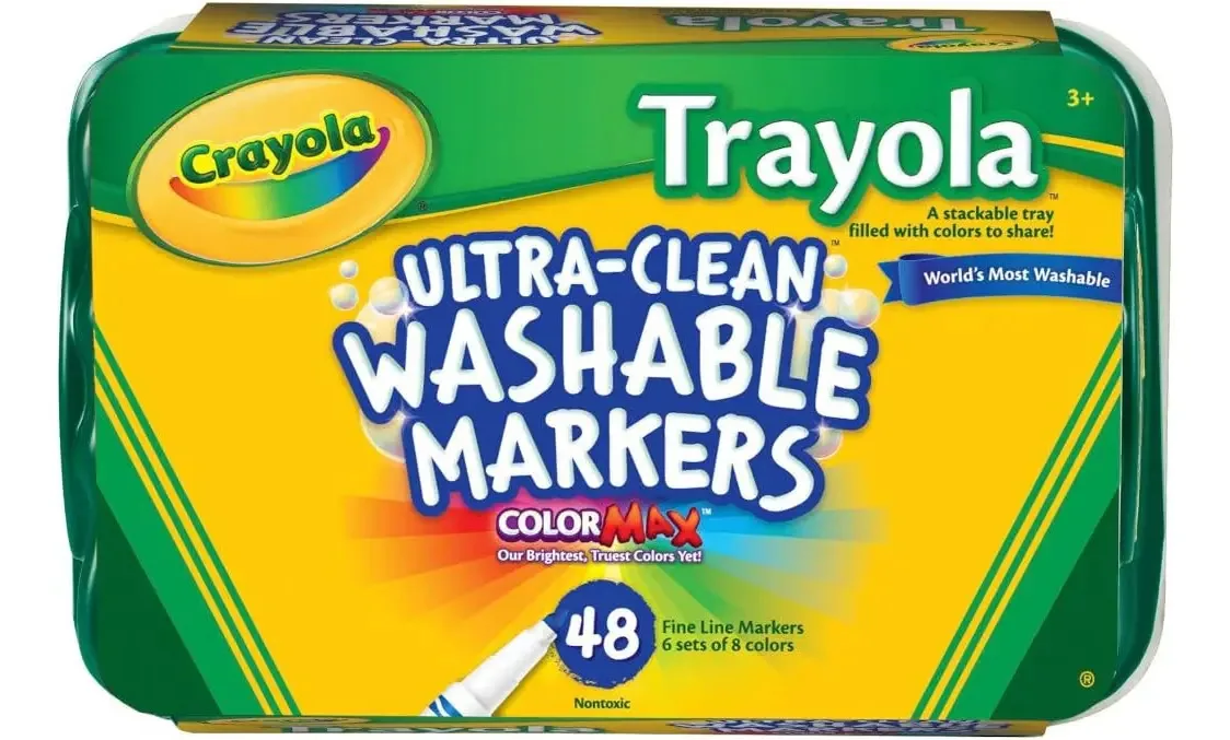 Marcadores Crayola Ultra Clean/Laváveis/48 unidades