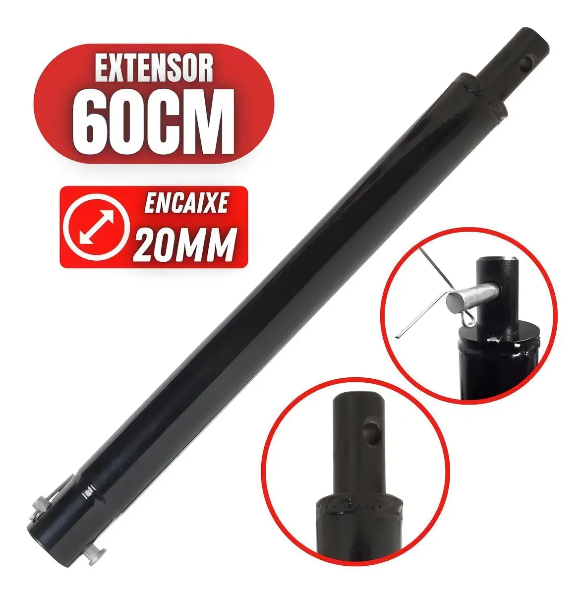 Alongador 40cm Para Perfuradores De Solo Vulcan Lynus Vonder