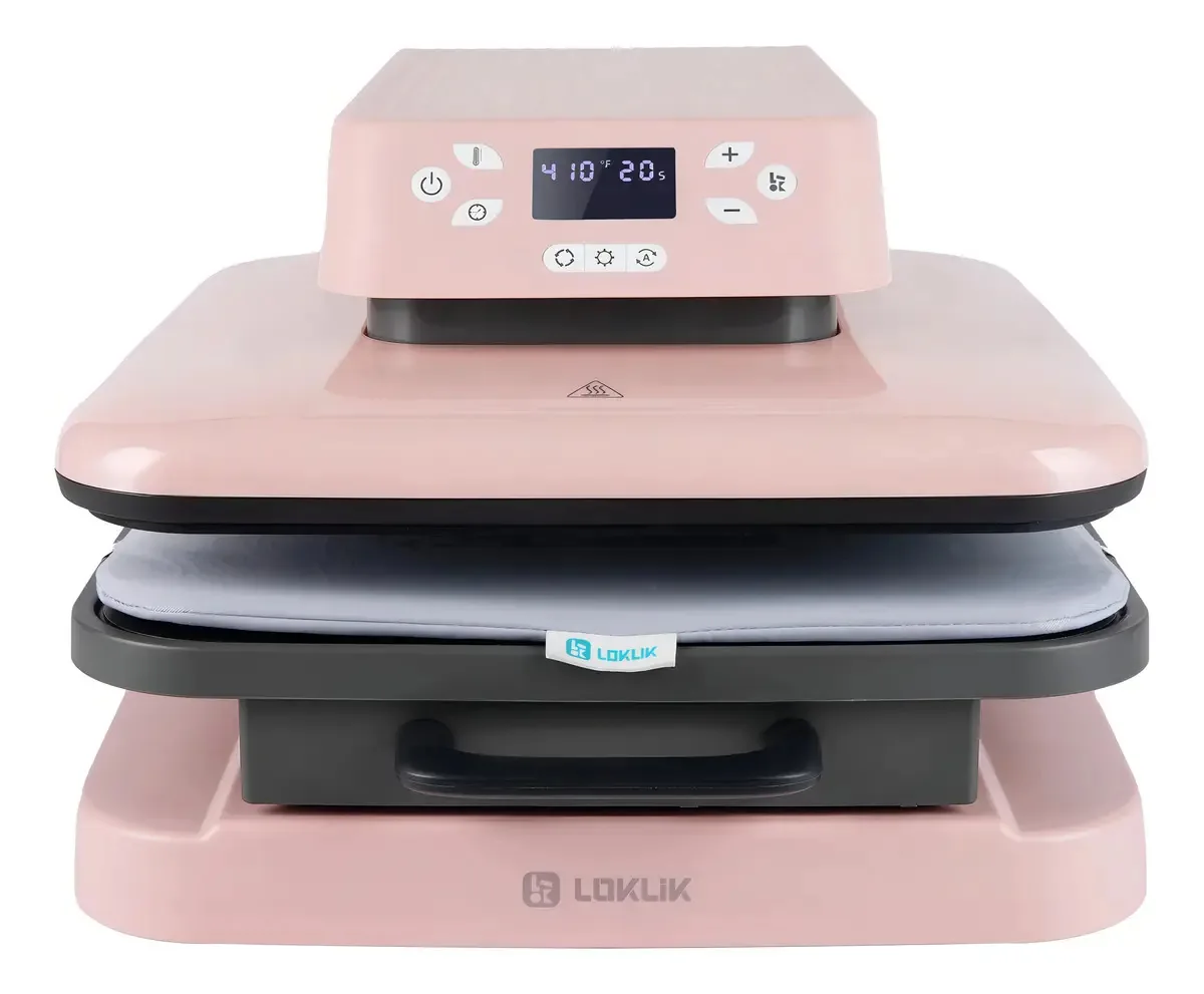 Ferro térmico de sublimação automática rosa 1500w