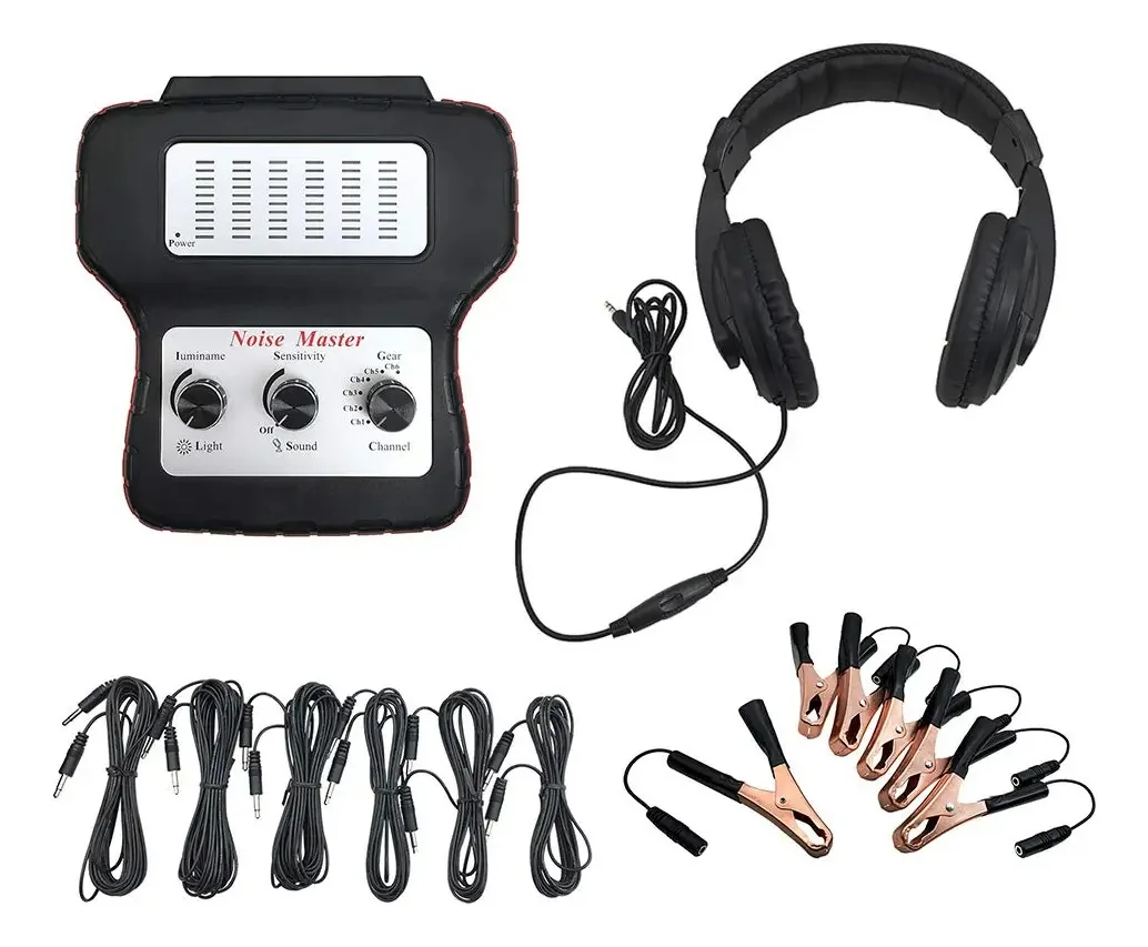 Estetoscópio Eletrônico Layfoxz Localizador de Ruído para Automóvel Dispositivo de Escuta de Diagnóstico Máquina Detector de Ruído Multicanal Detector de Som Anormal para Automotivo