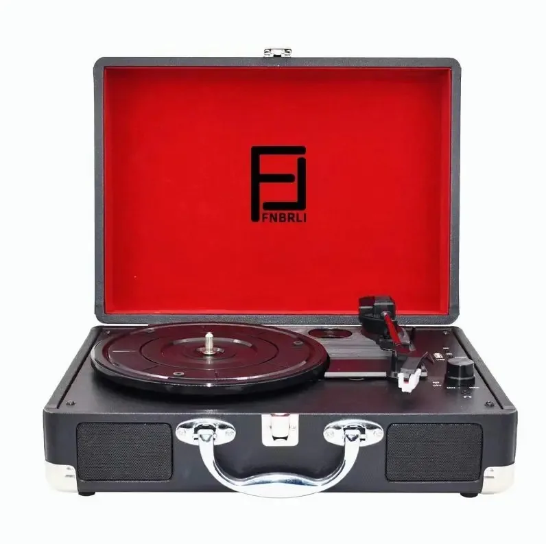 Toca-discos Fnbrli 209 Preto com Bluetooth