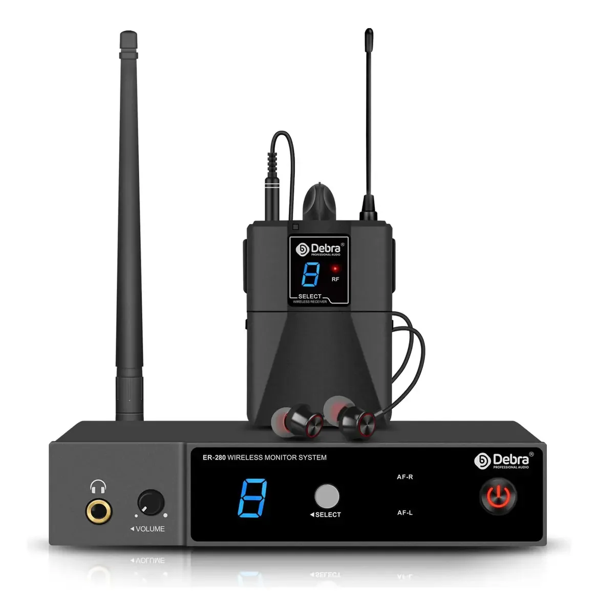 Sistema de monitoramento sem fio Debra Er-280 UHF 1 Receptor