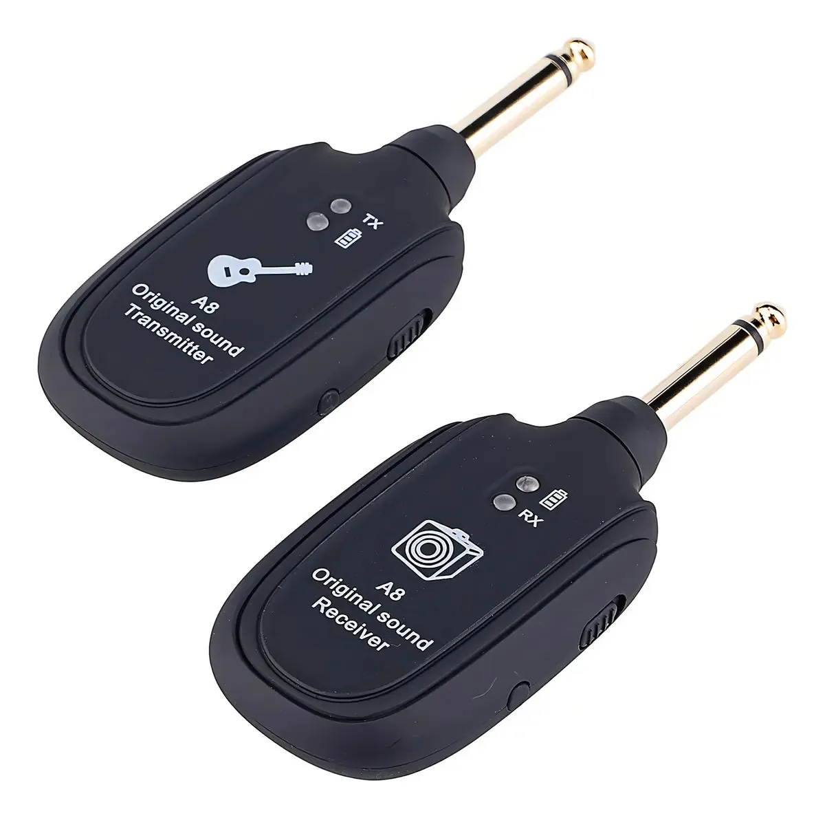 Sistema de Guitarra Sem Fio Bairutong A8 Transmissor Receptor USB