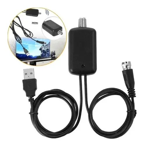 Amplificador de sinal de antena digital HDTV para TV a cabo