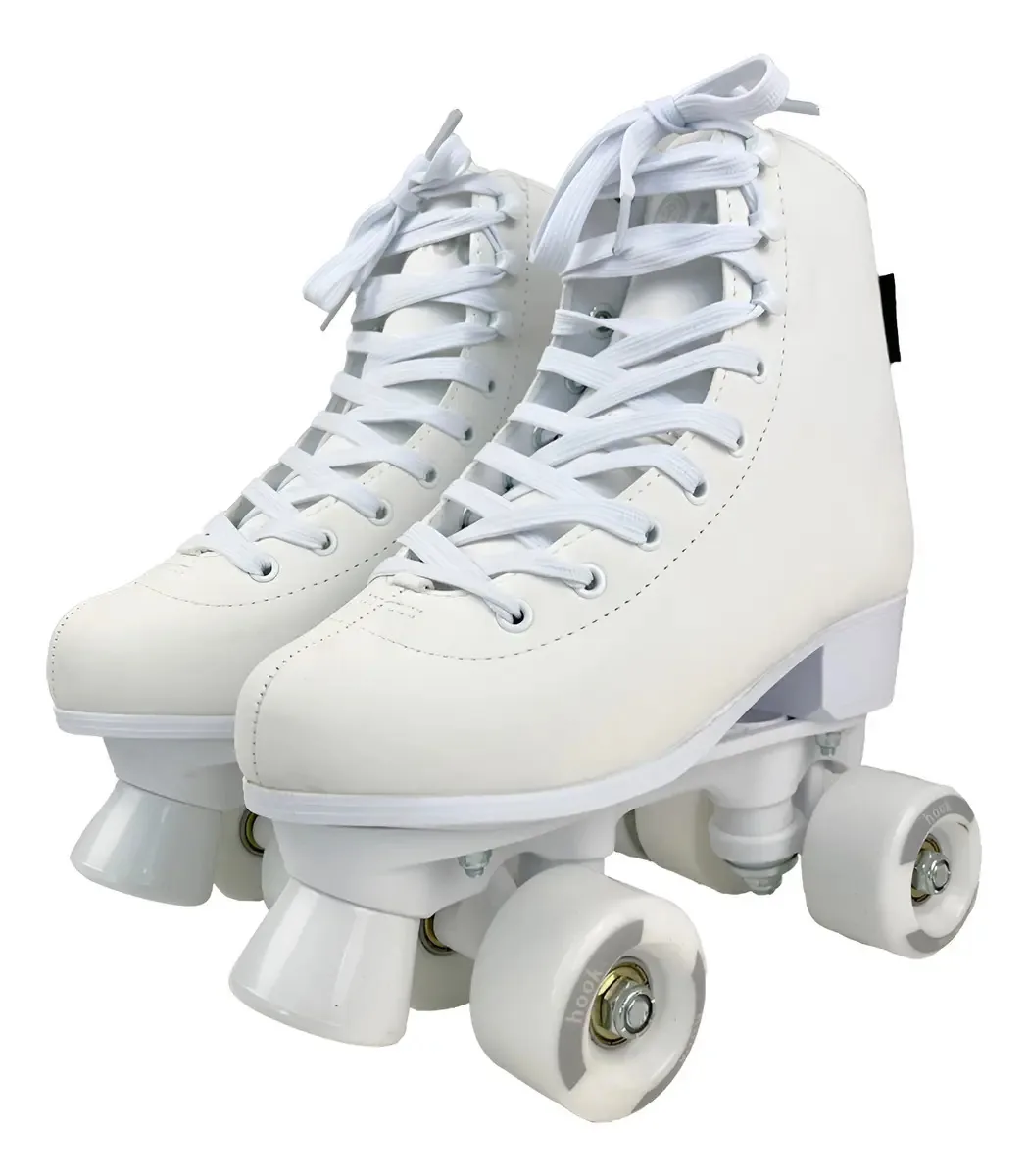 Patins brancos Hook School Color White Skate Tamanho 35