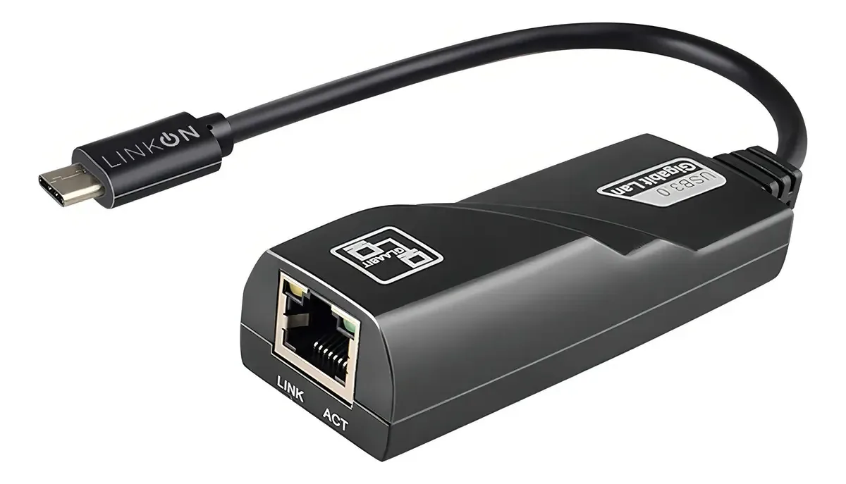 Linkon USB C para placa de rede Ethernet RJ45 USB 1000 Mbps
