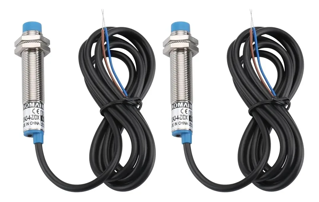 2 sensores de proximidade indutivos metálicos NPN LJ12a3-4-z/bx