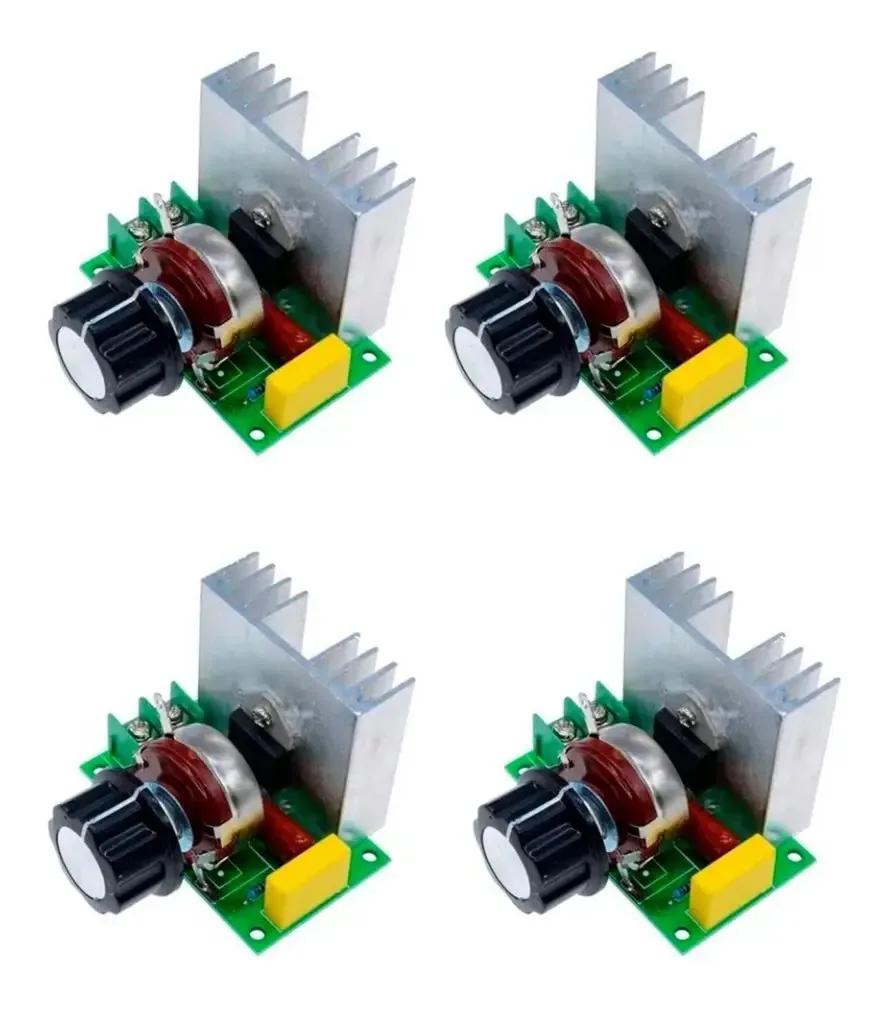 4 reguladores de tensão Dimmer Speed 110vac 20a 4000w