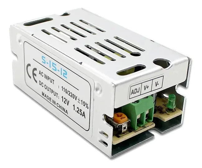 Fonte Chaveada De Alimentação 12v 1.25a 110/220vca 15w