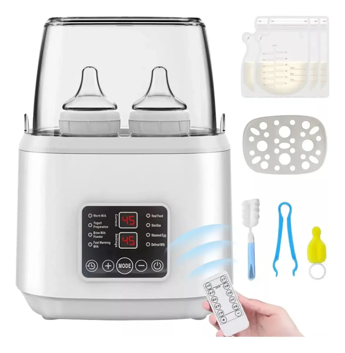 Aquecedor Esterilizador de Mamadeiras para Bebê Yeabeey com Tela Digital Grande Capacidade