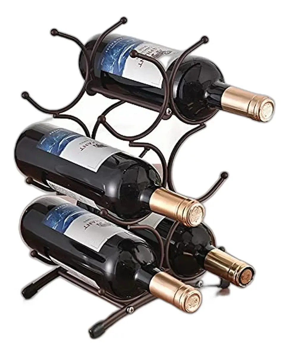 Suporte para garrafas de vinho compatível com qualquer marca