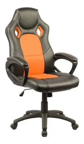 Poltrona reclinável Ads Gamer Stone - cor laranja