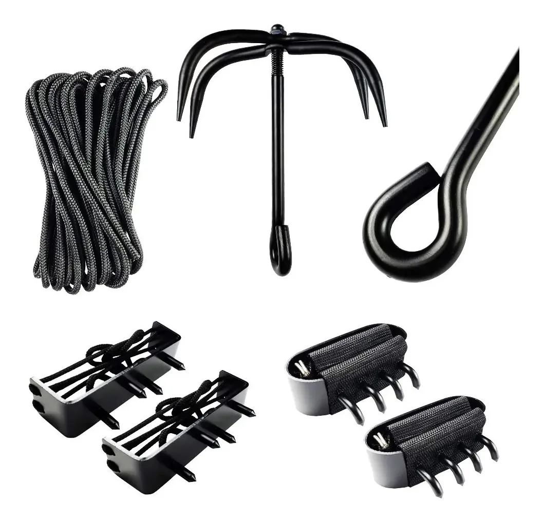 Conjunto Ninja Combinado de Gancho, Garras de Mão e Equipamento de Escalada com Espigões para os Pés, de Unknown