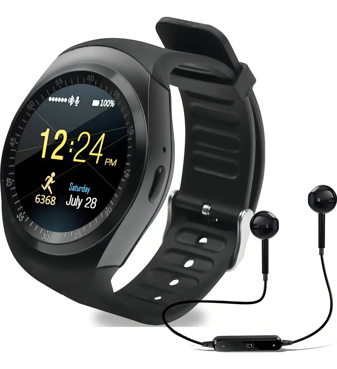 Relógio Inteligente Smartwatch Y1 Chip Ligações Compatível Bluetooth