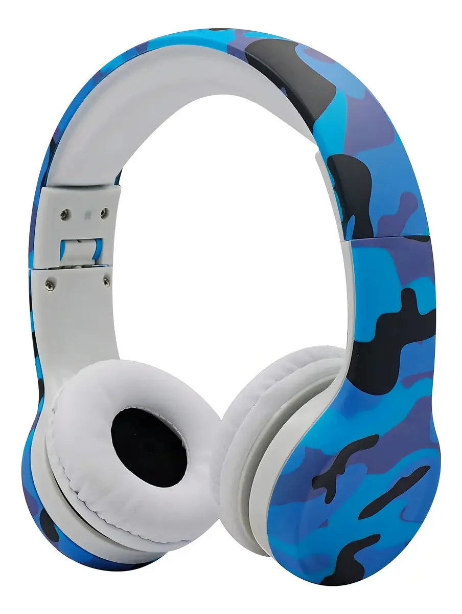 Fones de ouvido infantis Yusonic com design gráfico, duas portas 85