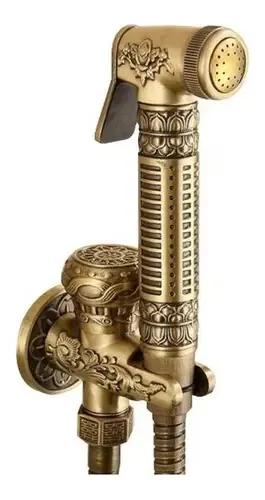 Ducha Higiênica Bronze Retro Vintage Rustica - Banheiros