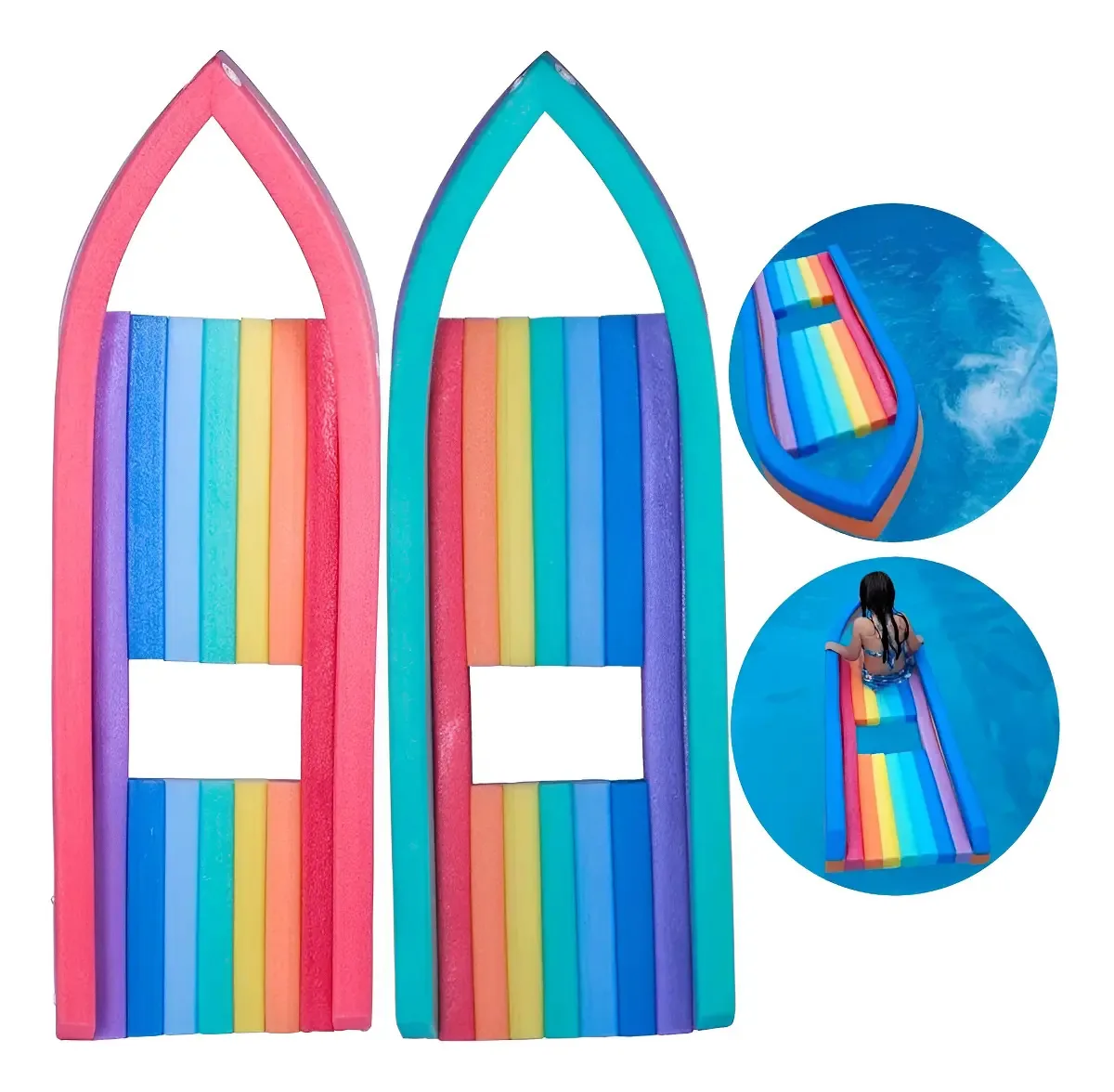 2 Jangadas Flutuantes Espaguete Brinquedo Piscina