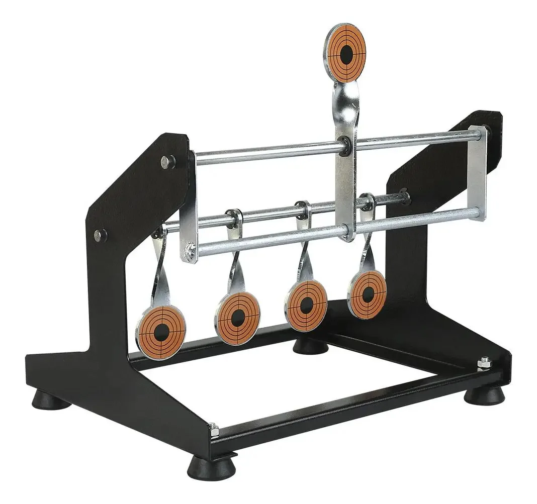 Carabinas/chumbinho 5.5 Alvo Rearmável 5 Pêndulos Aberto Preto