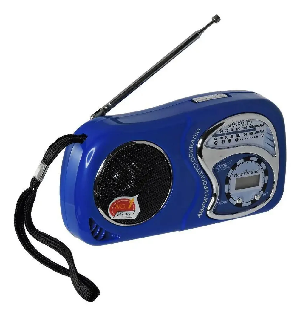Rádio Portátil Livstar Cnn-2019a Am/fm Azul