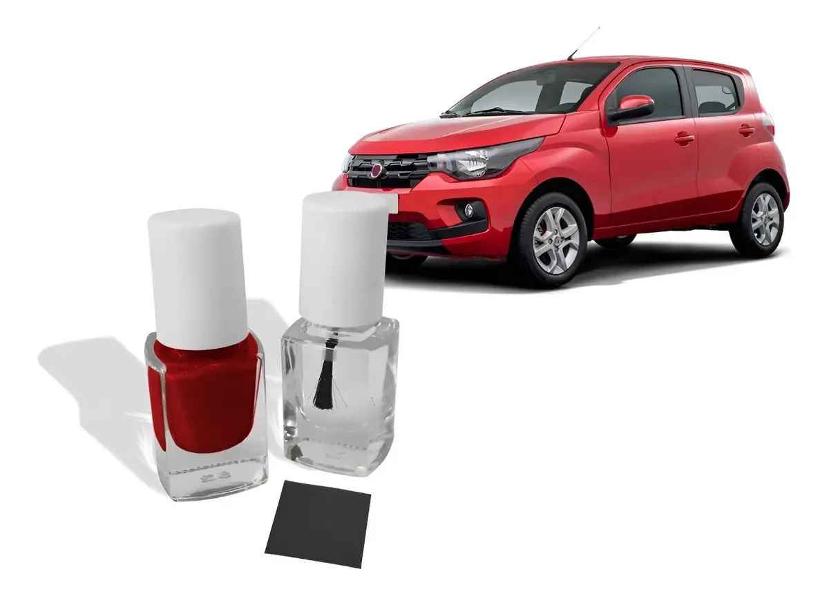 Tinta Tira Risco Automotiva Mobi Vermelho Oppulence