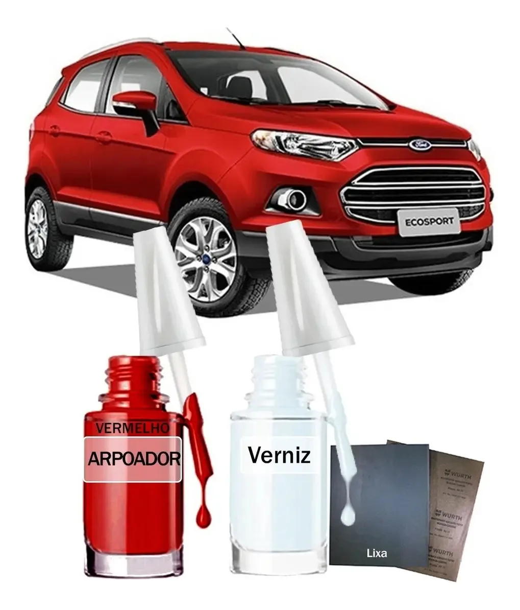 Tinta Tira Risco Ford Ecosport 2011 Vermelho Arpoador