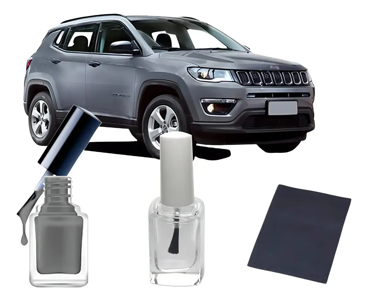 Tinta Tira Risco Automotivo Compass Renegade Cinza Antique