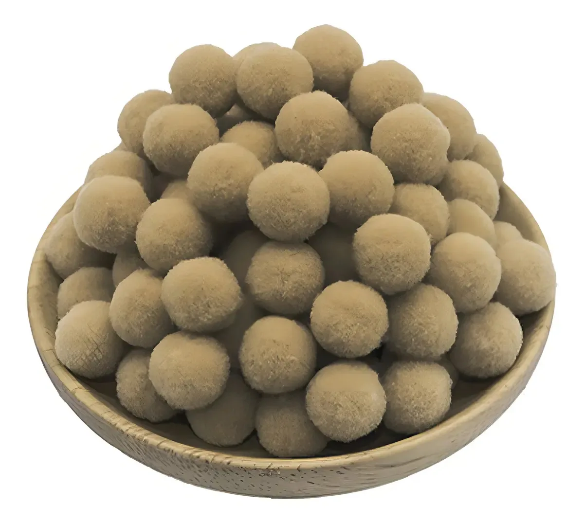 Pompom Bolinha 2cm - 100 Unidades Ro.141007 Cor Bege 069