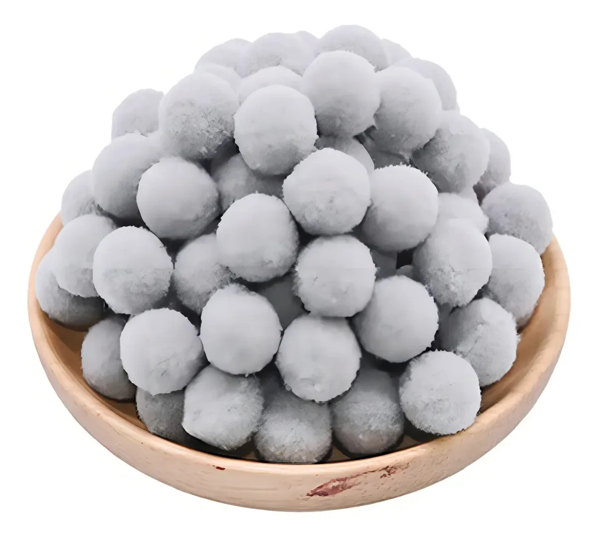Pompom Bolinha Roma Para Artesanato e Laços – Kit com 100 Unidades Cinza Claro