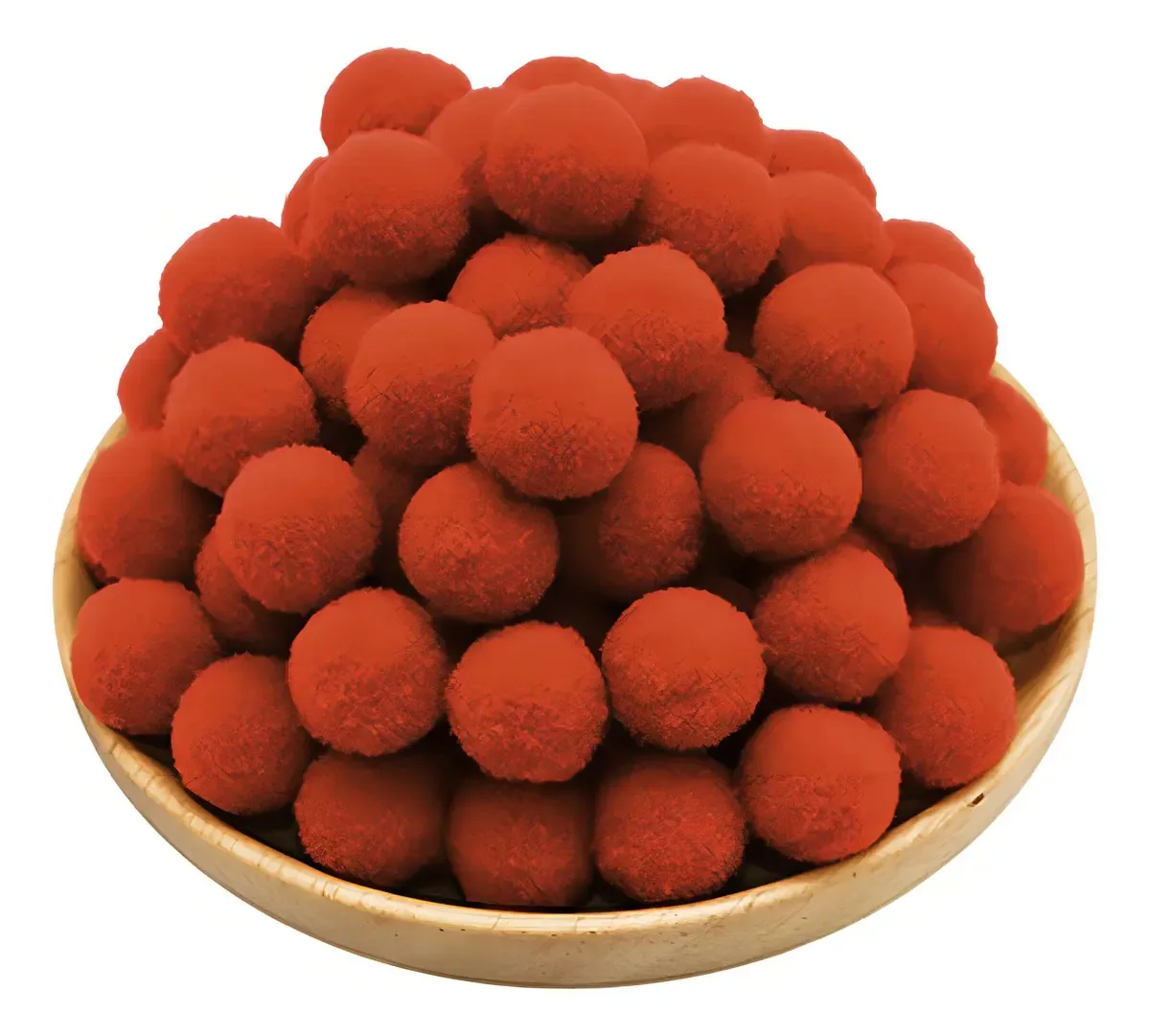 Pompom Bolinha 2cm - 100 Unidades Ro.141007 Cor Tangerina 137